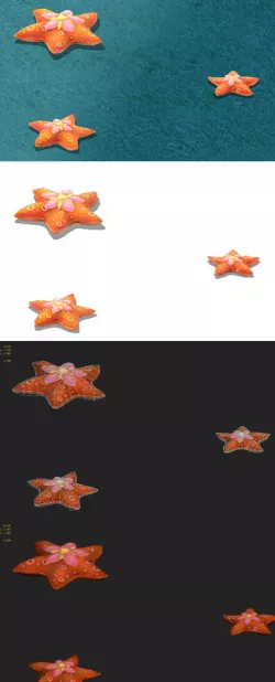 Submarine cartoon world - love five-pointed star