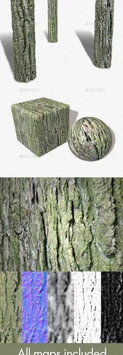 Thick Tree Bark Seamless Texture