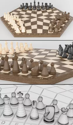 Three-player chess (Three-handed)