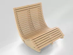 Wood Lounge Chair