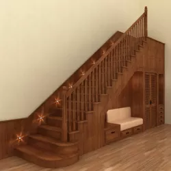 Wooden stairs