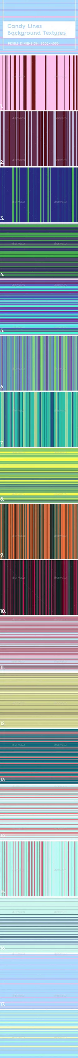 20 Candy Lines Background Textures