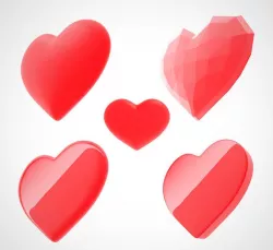 3d heart (love)