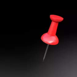 3D Push pin