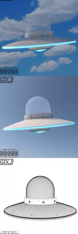 Alien UFO 3D Model