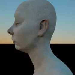 ASIA 3D female head model (OBJ & ZTL) (Mia and her Sisters / ASIA)