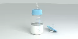 Babies Bottle and Dummy