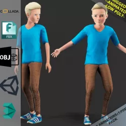 Cartoon boy Motion Pack