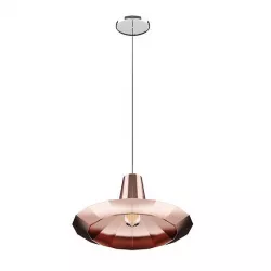 Ceiling Lamp with Copper Shade