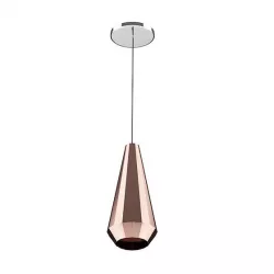 Ceiling Lamp with Copper Shade