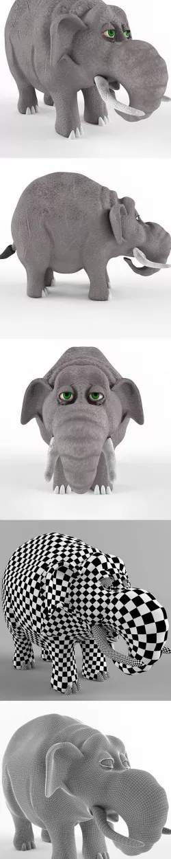 Childrens plastic toy Elephant