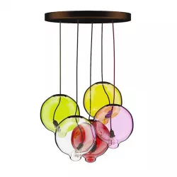 Colored Glass Ceiling Lamp