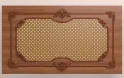 Decorative panel with carved elements
