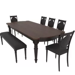 Dining set of classic design consisting of a table and chairs Mebelsky Fiorenca