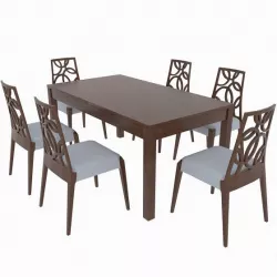 Dining set of classic Italian design consisting of a table and chairs GiuliaCasa Michelangelo
