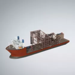 Dockwise Marine Heavy Transport Vessel 3D model