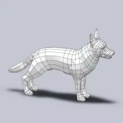 DOG (LOW POLY)