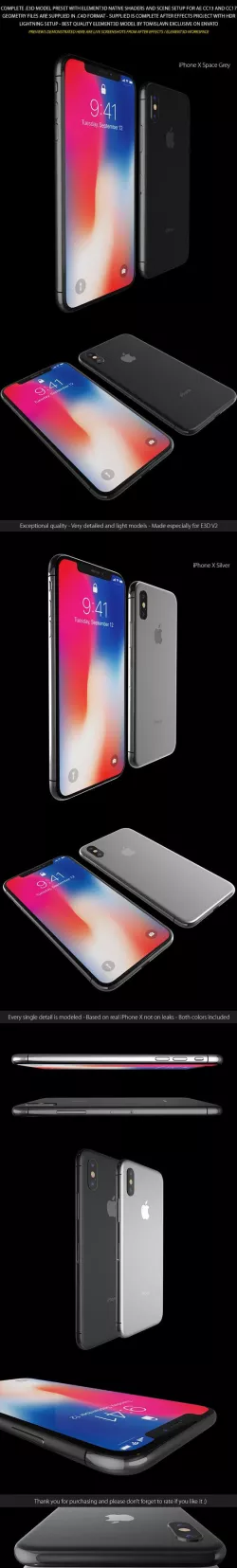 Element3D - iPhone X Collection