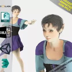 Elf Woman1 Animated Pack