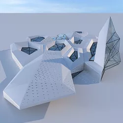 Futuristic building 3