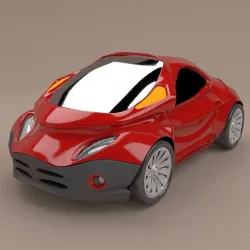 Futuristic city vehicle concept