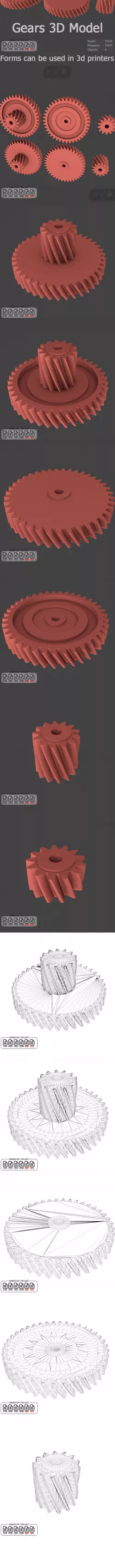 Gears 3D Models