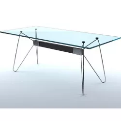 Glass tables (dining room table and coffee table)