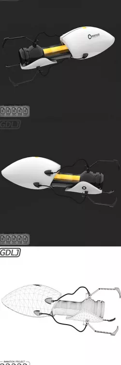 Gun Portal 3D Models with High Details