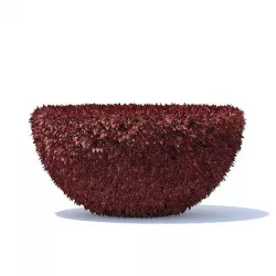 Half-Sphere Red Hedge