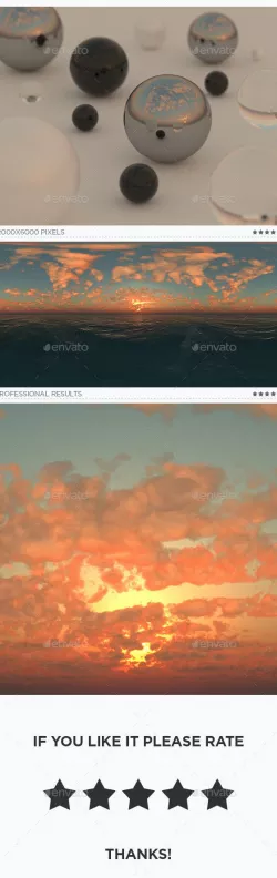 High Resolution Sky HDRi Map 177