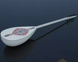 instrument saz reed 3D