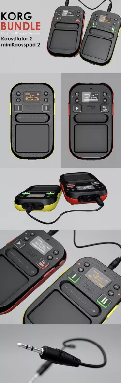 Korg Kaossilator 2 and miniKaosspad 2 Rigged