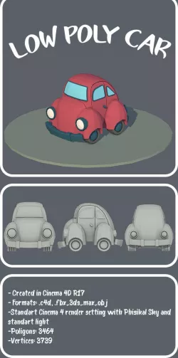Low poly car
