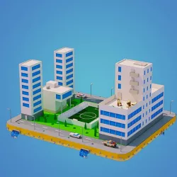 Low Poly City Block