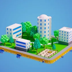 Low Poly City Block