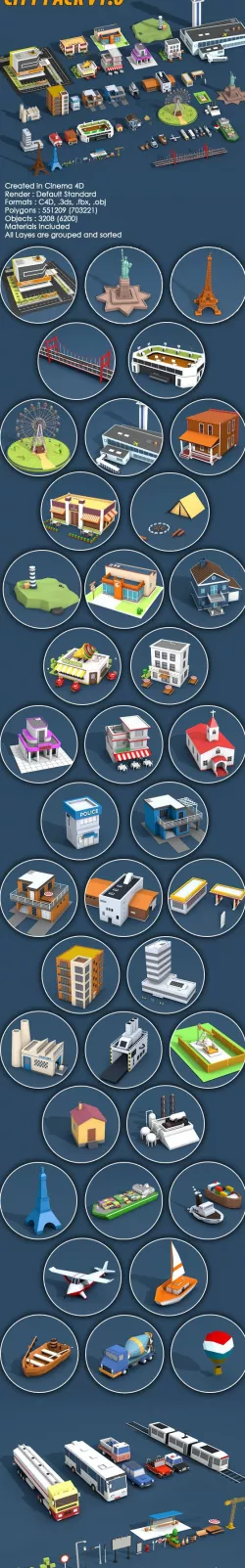 Low Poly City Pack v1.0