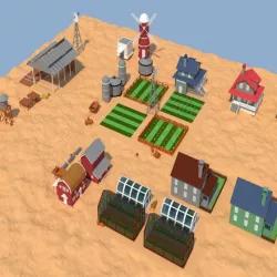 Low Poly Farm Complex