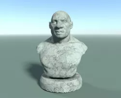 Low Poly Neanderthal Bust