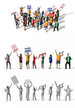 Low Poly People Pack 03