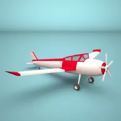 low poly Plane