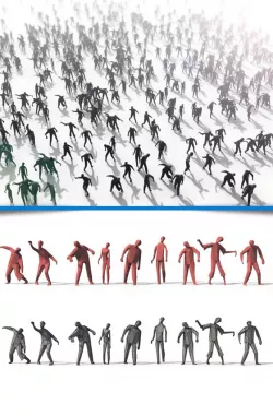 Low Poly Posed People Pack 10 - Zombie
