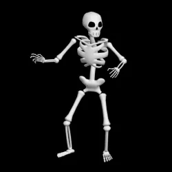 Low Poly Skeleton
