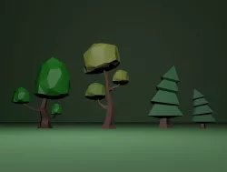 Low poly Trees: