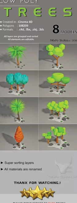 Low Poly Trees