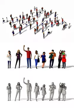 Low Poly Urban People Pack
