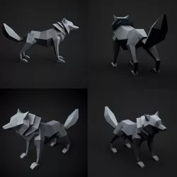 Low Poly Wolf