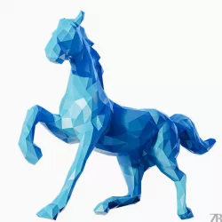 Lowpoly Horse 002