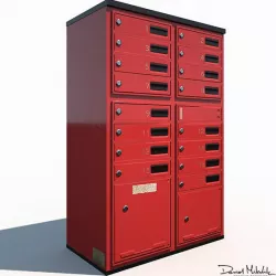 Mailbox Low Poly PBR