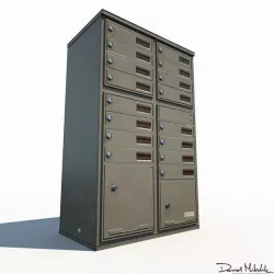 Mailbox Low Poly PBR