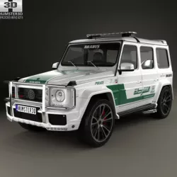 Mercedes-Benz G-class Brabus G700 Widestar Police Dubai 2013